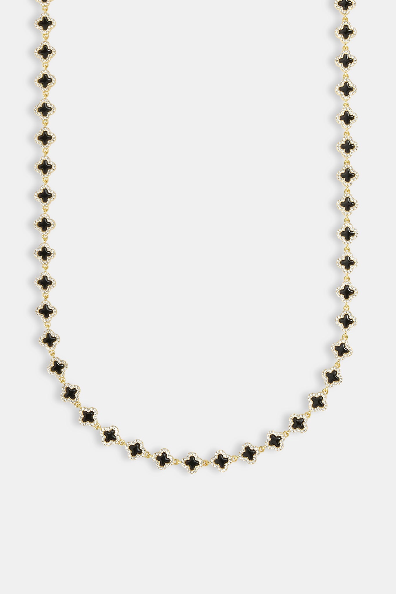 Black Enamel Motif Chain - 8mm